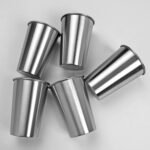 Stainless Steel Cups 18 oz Unbreakable and Reusable Drinking Cups Eco-Friendly Healthy Tumbler Set for Milk Juice and Water Dishwasher Safe (5Pcs) - Image 7