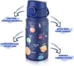 GOPPUS 12 oz Kids Water Bottle - Stainless Steel Insulated Water Bottle, BPA Free, Odorless, Durable and Reusable for School, Sports and Outdoor Activities(Blue Outer Space) - Image 5