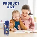GOPPUS 12 oz Kids Water Bottle - Stainless Steel Insulated Water Bottle, BPA Free, Odorless, Durable and Reusable for School, Sports and Outdoor Activities(Blue Outer Space) - Image 9