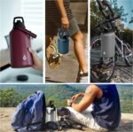 BJPKPK Half Gallon Insulated Water Bottles with Straw Lid, 64oz Large Water Jug, Stainless Steel Bottles with 3 Lids and Paracord Handle, Thermo for Hot & Cold Liquid, Brick Red - Image 6