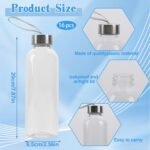 16 Pcs 17 oz Plastic Water Bottles Bulk, Sports Drink Bottles with Handle Strap, Reusable and Leakproof for Adults Travel, Cycling, Camping, Hiking, Gym, Fitness - Image 3