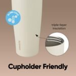 Owala FreeSip Tumbler - Stainless Steel - 40-oz. - Tan (Lightly Toasted) - Image 4