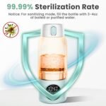 Portable Milk Warmer for Travel, 17oz Large Capacity Bottle, Fast Breastmilk Water Warmer On The Go with LCD Display, 98-158°F Temperature Adjustment, for Vehicle, Car, Airplane Journey - Image 4