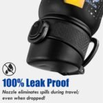 OLDLEY 20 Oz Insulated Stainless Steel Water Bottle For Kids, With Straws Leak-proof, Kids Water Bottles For School Boys Girls,Solar System - Image 4