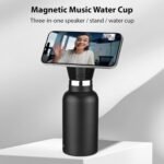 Water Bottle with BT Speaker, 350ml Sublimation Magnetic Speaker, Portable Charger, LED Light, Stainless Steel, 12oz IP65 Insulated Water Bottle for Sports, Gym, Office - Image 3