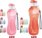 MILTON Water Bottle Kids Reusable Leakproof 17 Oz 4-Pack Plastic Wide Mouth Large Big Drink Bottle BPA & Leak Free with Handle Strap Carrier for Cycling Camping Hiking Gym Yoga - Image 4