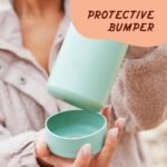 Takeya Actives Water Bottle with Spout Lid - Bottle with Double Stainless Steel Insulation - Dishwasher Safe & BPA-Free - Bottle with Spout Lid & Removable Bumper - 24 oz, Onyx - Image 5