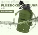 HYDRATE Stainless Steel 74 Oz Water Bottle - Camo - BPA-free Metal Gym Water Bottle - Convenient Nylon Carrying Strap and Leak-Proof Screw Cap - Various Color Options - Image 4