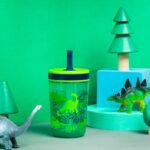 Zak Designs Kelso 15 oz Tumbler Set, (Dino Camo) Leak-Proof Screw-On Lid with Straw Made of Durable Plastic and Silicone, Perfect Cup Bundle for Kids (2pc Set) - Image 4