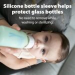 Dr. Brown's Anti-Colic Options+ Narrow Glass Baby Bottle with Level 1 Slow Flow Nipple, BPA-Free, 8 oz/250 mL, 2-Pack - Image 6