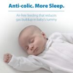 Dr. Brown's Anti-Colic Options+ Narrow Glass Baby Bottle with Level 1 Slow Flow Nipple, BPA-Free, 8 oz/250 mL, 2-Pack - Image 7
