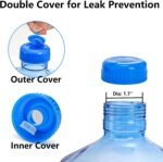 Dicunoy 2 PCS 1 Gallon Water Jug, Plastic Gallon Water Bottle with Handle, Sturdy Round Reusable Water Jug for Gym, Sports, Office, Camping, Outdoor, Refrigerator - Image 4
