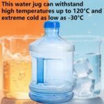Dicunoy 2 PCS 1 Gallon Water Jug, Plastic Gallon Water Bottle with Handle, Sturdy Round Reusable Water Jug for Gym, Sports, Office, Camping, Outdoor, Refrigerator - Image 5
