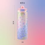 Ello Pop & Fill 18oz Stainless Steel Kids Water Bottle with Quick Fill Lid | Vacuum Insulated BPA Free Bottle with Leak Proof Straw and Chug Lid, Dishwasher Safe, Gift For Kids Teens, Cheetah - Image 8
