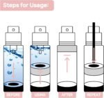 4-Pack Travel Bottles for Toiletry, Portable Refillable SA/PP Plastic Vacuum Cosmetic Containers - Image 5