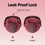 Owala FreeSip Sway Insulated Stainless Steel Water Bottle with Two-Way Spout, Built-In Straw and Bucket Handle, Made for Travel, School, and Sports, 30oz, BPA Free, Leak Proof, Black Cherry - Image 4