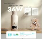 Portable Bottle Warmer 17oz – Baby Bottle Warmer for Breast Milk & Formula, Fast Heating with Smart Temperature Control, Long Battery Life, Cordless for Travel, Car & Outdoor Baby Feeding - Image 6