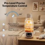 Portable Bottle Warmer 17oz – Baby Bottle Warmer for Breast Milk & Formula, Fast Heating with Smart Temperature Control, Long Battery Life, Cordless for Travel, Car & Outdoor Baby Feeding - Image 8