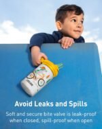 CamelBak Eddy+ Kids Bite Valve Straw Insulated Stainless Steel Water Bottle Magic Unicorns, 12oz - Image 5