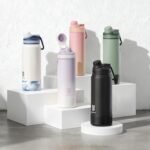 24oz Insulated Water Bottle| Double-Wall Vacuum Stainless Steel, Wide Mouth Design, Leak-Proof Reusable Bottle for Gym, Sports & Daily Hydration - Black - Image 8