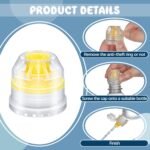 Leinuosen 30 Pcs 28 mm Push Pull Replacement Caps Reusable Colorful Plastic Soda Twisted Water Bottle Lid Top Suitable for 28 mm Sport Bottle Cap - Image 4