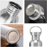2 Pack 18/8 Stainless Steel Water Bottle, 26OZ Single Wall Sports Water Bottle for Camping Picnic, Metal Sports Kettle with Handle for Runners, Hikers, Cyclists - Image 4