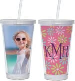Neil Enterprises, Inc. Photo Acrylic Tumbler with Straw - Image 4