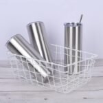 4 Pack 20 Oz Straight Skinny Tumblers,Individually Gift Boxed Stainless Steel Slim Skinny Tumbler Set Bulk, 20 Oz Insulated Slim Thin Travel Tumbler Cup for Diy, Silver - Image 6