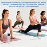 16 Pack Plastic Water Bottles Bulk with Handle Strap, 17oz Sports Water Bottles Reusable Drinking Cups Lightweight Leakproof Flip Top Bottle for Adults Gym Fitness Sports (White & Black) - Image 4