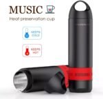 2-in-1 Smart Double-Wall Vacuum-insulated Stainless Steel Coffee Thermal Water Bottle Wireless Rechargeable Bluetooth Speaker, Stay Hot for 24 Hrs,Cold for 24 Hrs - Image 6