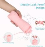 Silicone Collapsible Water Bottles,Lightweight Reusable Leakproof For Traveling Camping Hiking Cycling Sports Outdoor,Foldable Portable Travel Water Bottle 600ML Dark Grey And Purple 2Pack. - Image 7