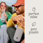 S'well Glass Original Water Bottle, 18oz, Lunar Grey, Borosilicate Glass Bottle With Protective Silicone Sleeve, Zero Plastic, Leakproof, BPA Free - Image 3