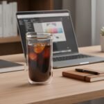 Aquach Double Wall Glass Cup 16oz 2pcs, Clear Insulated Coffee Drinking Glasses, Single Mouth/Double Body - Image 3