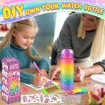 EDSPORTSHOUSE Decorate Your Own Water Bottle Kits for Girls Age 4-6-8-10,Unicorn Painting Crafts,Fun Arts and Crafts Gifts Toys for Girls Birthday Christmas(Unicorn) - Image 3