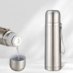 Thermal Cups Vacuum Insulated Bottles Insulated Stainless Steel Tumbler With Handle Thermo Flask Coffee Travel Mug with Rope - Image 3