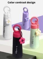 316 Stainless Steel Vacuum Insulated Water Bottle, 15.2 oz Travel Sports Cup, 12-hour Temperature Control ，Sports Water Bottle for Car Cup Holder, Gym, Office（white） - Image 5