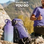 Motivational Water Bottle with Straw & Handle,One Gallon Water Bottle 128 oz/3.8L,Reusable Water Jug, Achieve All-Day Hydration SpillProof, BPA FREE - Image 4