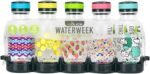 REDUCE WaterWeek Refillable Water Bottles, 14 oz - Includes 5 WaterWeek Leak Proof Tritan Reusable Water Bottles - Includes Fridge Tray - Berry Fun - Image 3