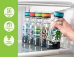 REDUCE WaterWeek Refillable Water Bottles, 14 oz - Includes 5 WaterWeek Leak Proof Tritan Reusable Water Bottles - Includes Fridge Tray - Berry Fun - Image 7