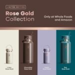 Hydro Flask Micro Bottle - Leak Proof Purse or Pocket Flask - Insulated Mini Water Bottle 6.7 Oz Linen Rose Gold - Image 4