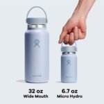 Hydro Flask Micro Bottle - Leak Proof Purse or Pocket Flask - Insulated Mini Water Bottle 6.7 Oz Linen Rose Gold - Image 6