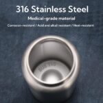 CDJ 12 oz Vacuum Insulated Stainless Steel Water Bottle with Handle, Leak-Proof Double Walled Water Bottle, Reusable and Portable, Metal Water Bottle for School, Hiking, Camping - Image 6