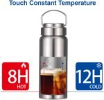 CDJ 12 oz Vacuum Insulated Stainless Steel Water Bottle with Handle, Leak-Proof Double Walled Water Bottle, Reusable and Portable, Metal Water Bottle for School, Hiking, Camping - Image 7