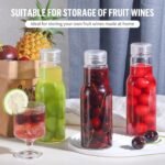 17 Oz Glass Juice Bottles with Lids, Glass Bottles, BPA Free, Borosilicate Glass for Juicing, Smoothies, Infused Water, Beverage Storage, Shaker Bottles (4 Pack) - Image 5