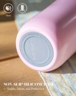 16 oz Insulated Coffee Tumblers, Travel Coffee Tumblers with Straw, Double-Wall Stainless Steel Tumbler, Leak Proof Tumbler, Reusable Cups with Lids for lced and Hot Drinks (Cream) - Image 6