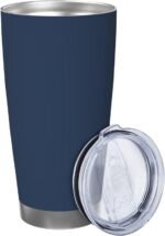 Personalized Tumblers Custom Mug Stainless Steel Coffee Tumbler Add Your Picture Photo Logo Text with Lid and Straw 20oz Travel Cup for Women Men Company Customized Gifts, 6-Navy - Image 3