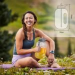 1 Gallon Water Bottle with Straw & Chug lid, BPA Free Dishwasher Safe 128oz Large Water Bottle with Motivational Time Marker and Handle Leak-proof Big Water Jug for Camping Sports Workouts - Image 4