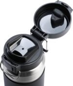 Stanley Quick Flip GO Water Bottle 36 oz | Push Button Lid | Leakproof and Packable for Travel and Sports | Insulated Stainless Steel | BPA-Free | Black - Image 3