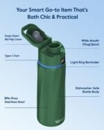 BOOST Smart Water Bottle with Reminder & Tracker, 24oz Vacuum Insulated Bottles Stainless Steel, BPA-Free, Wide Mouth, Ideal Gift for Men, Women, Christmas, New Year, Gym, Office, School - Image 4