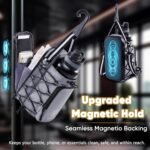 Magnetic Gym Bag for Water Bottle – Fits Up to 46oz, Sling Water Bottle Holder with Strap & Phone Pocket, Magnetic Workout Bag for Gym, Fitness, Outdoor, Men & Women - Image 3